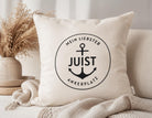 Personalisiertes Insel Kissen | Sylt, Amrum, Juist, Föhr, Langeoog, Norderney | Maritime Deko mit Wunschinsel | 50 x 50 cm Küsten Kissen