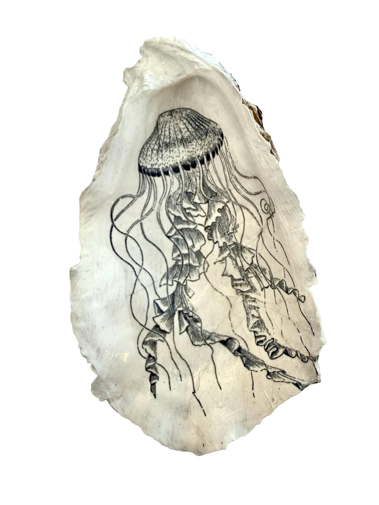 Austernschalen | Austern handgemalt | Schmuckschale | Trauringe | handbemalte Oyster | Ringschale
