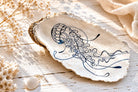 Austernschalen | Austern handgemalt | Schmuckschale | Trauringe | handbemalte Oyster | Ringschale
