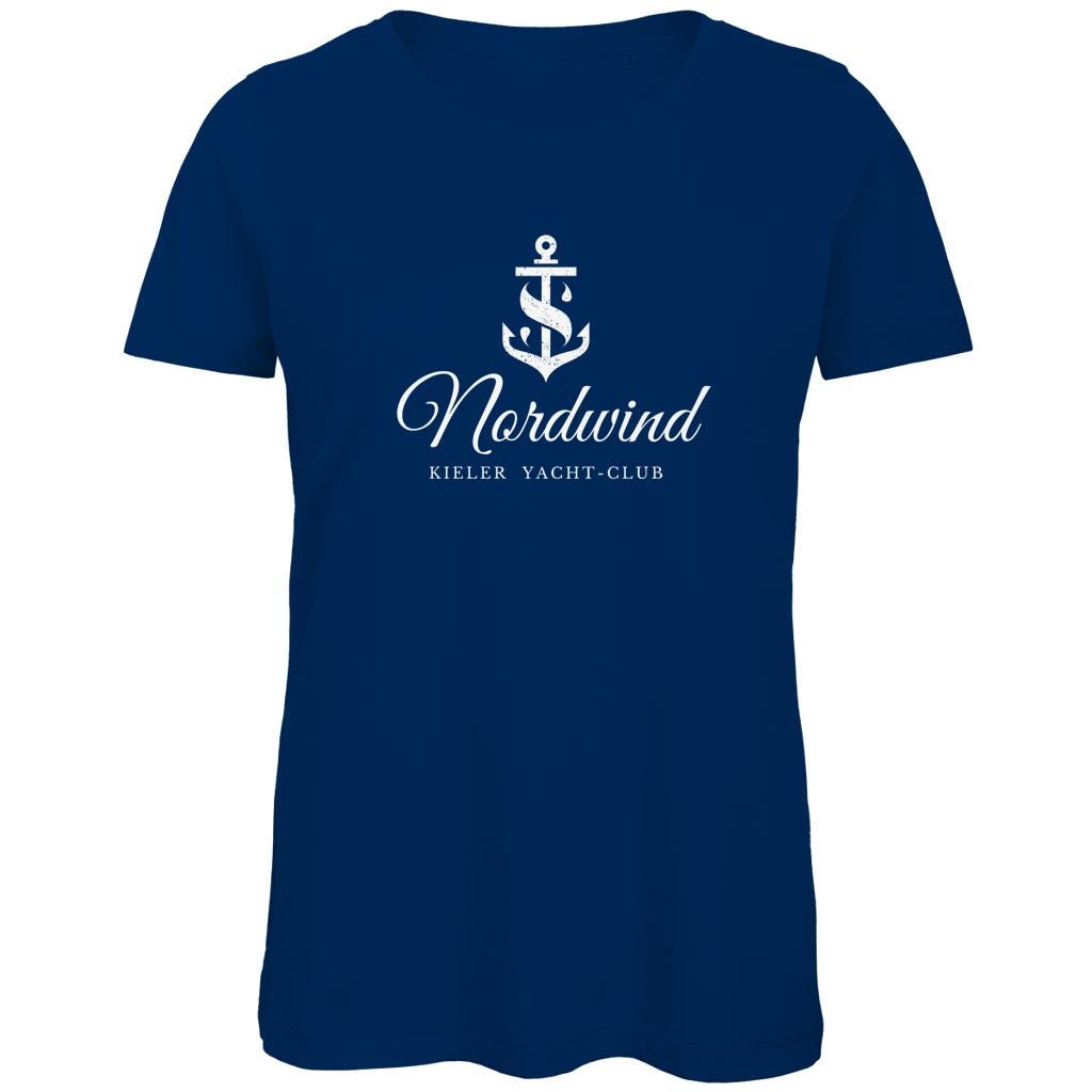 Personalisiertes Damen Bio T-Shirt mit Bootsname – Premium Shirt für Seglerinnen, Yachtbesitzerinnen & Bootsliebhaberinnen