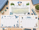 Personalisierter Stundenplan | Fußball, Meerestiere, Dino, Astronaut | PDF Stundenplan DIN A4 zum Ausdrucken | Schulanfang Einschulung