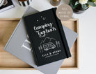 Camping Tagebuch | weißes Notizbuch | Personalisierung | Logbuch für Camper | A5 liniert | anpassbar Name, Titel, Headline