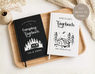 Camping Tagebuch | weißes Notizbuch | Personalisierung | Logbuch für Camper | A5 liniert | anpassbar Name, Titel, Headline
