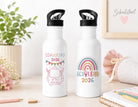 Trinkflasche Einschulung | Flasche Schulanfang | Geschenk Einschulung Kita | zwei Motive auf einer Flasche