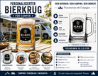 Personalisierter Bierkrug für Camper mit Name & Jahr – Camping Geschenk für Papa, Opa, Wohnmobil Besitzer, Stellplatz Legende Bierglas 0,5 L