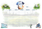 Personalisierter Stundenplan | Fußball, Meerestiere, Dino, Astronaut | PDF Stundenplan DIN A4 zum Ausdrucken | Schulanfang Einschulung