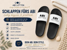 Abi Letten Schlappen Geschenk Abitur | Lustige Badelatschen Abi 2026 | Abiletten Geschenk Abifeier Abizeit Urlaub | in 6 Farben (Gr. 36-47)