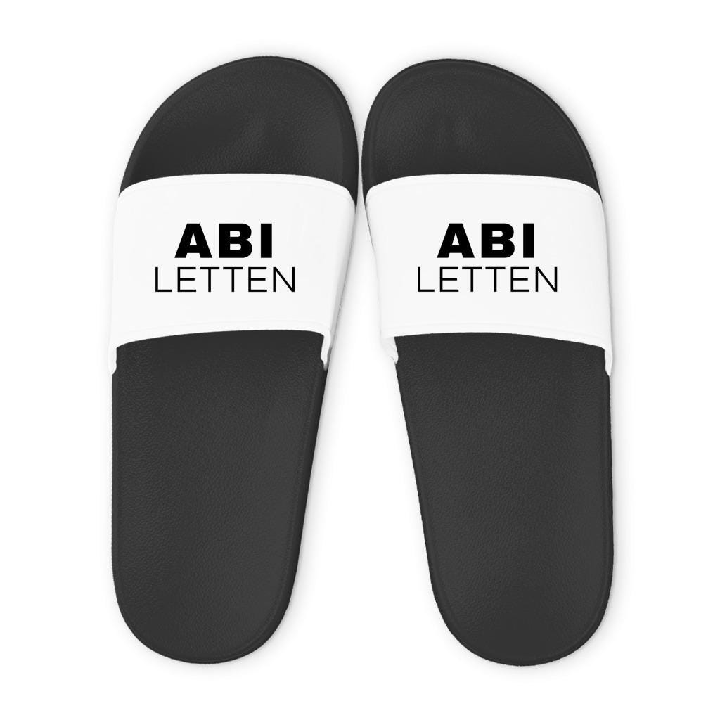 Abi Letten Schlappen Geschenk Abitur | Lustige Badelatschen Abi 2026 | Abiletten Geschenk Abifeier Abizeit Urlaub | in 6 Farben (Gr. 36-47)