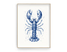 Poster Hummer | maritime Wall Art | Beach House Decor | Wand Deko | Coastal Wall Art