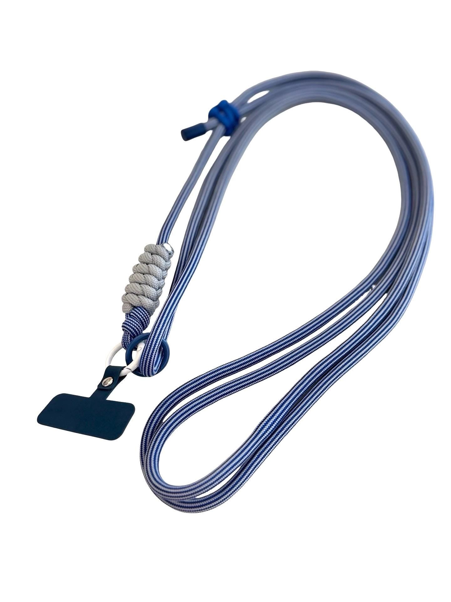 Lange Handyketten | blau, grau oder grün | universal Schnur Band für alle Mobiltelefone inkl. Adapter