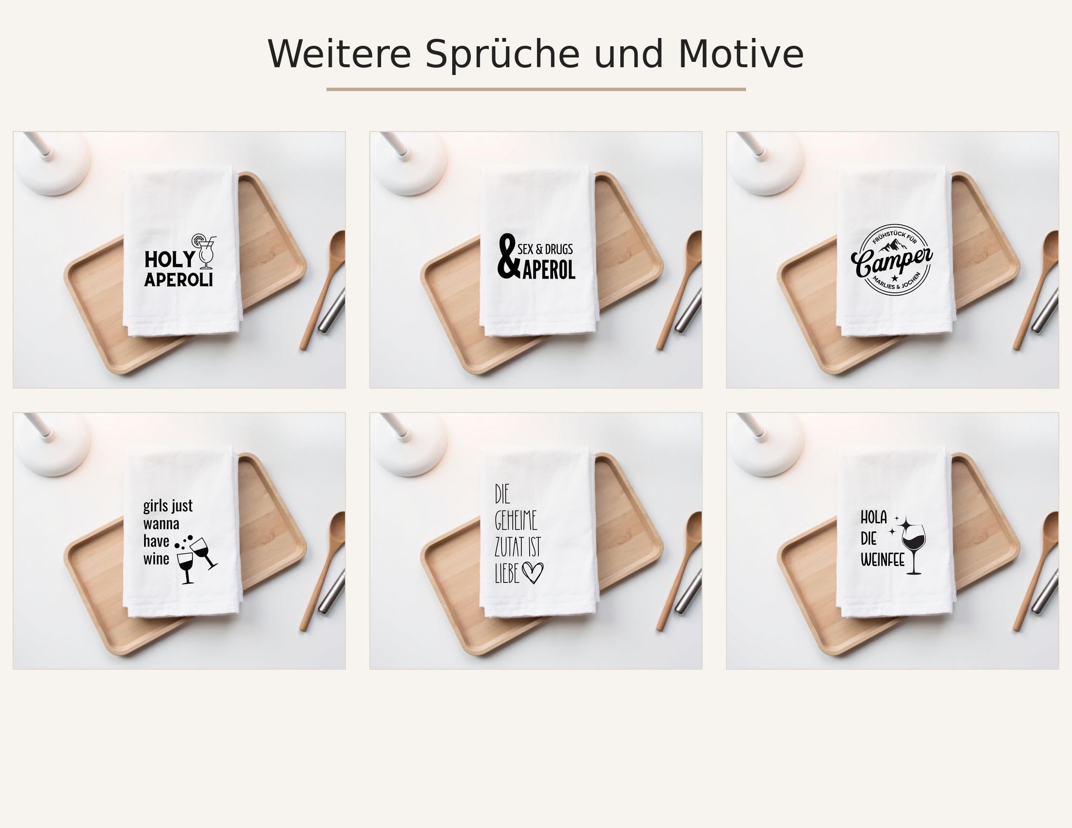 Geschirrtuch | But First Coffee | lustiger Spruch | in schwarz oder weiß