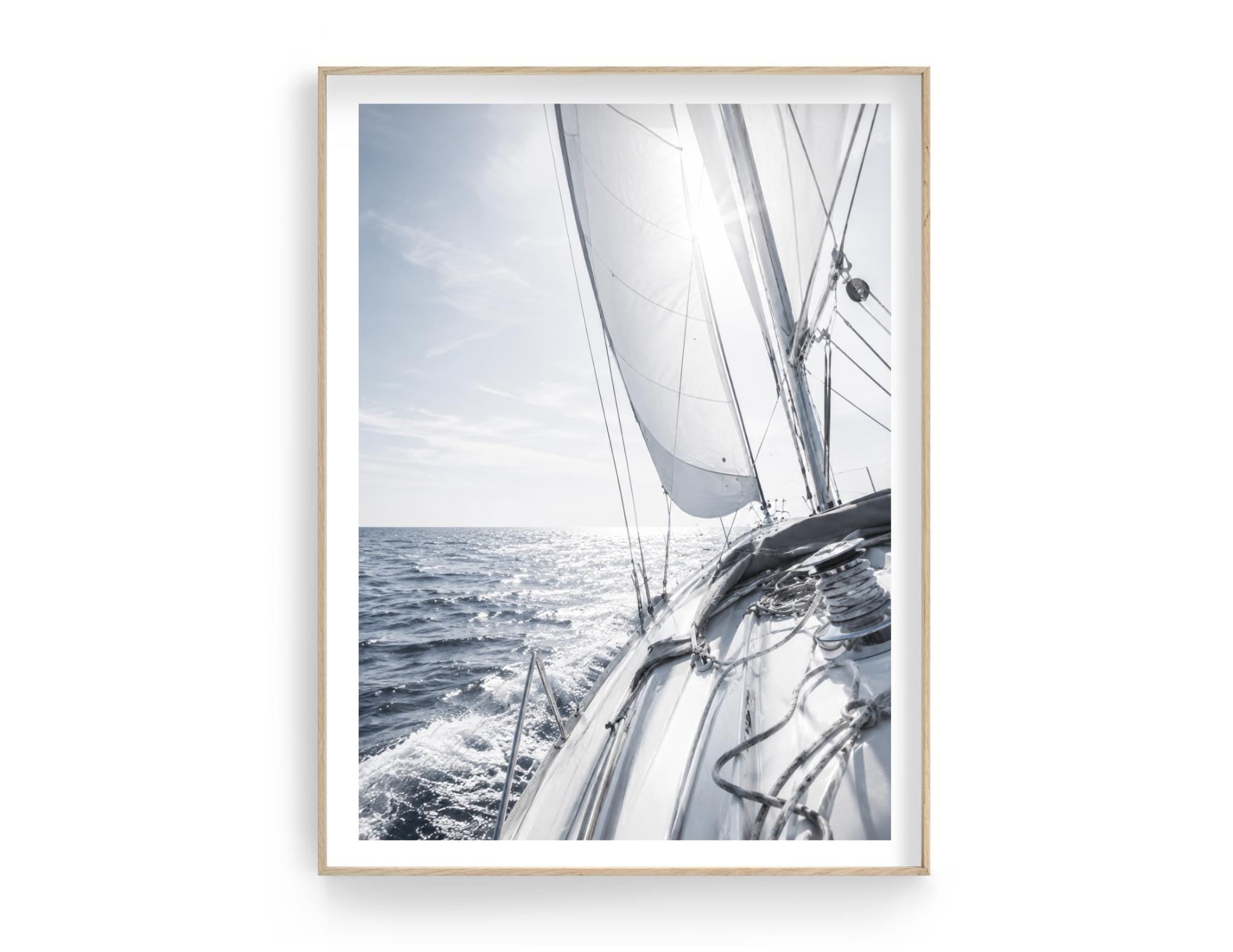 Segelboot Poster – Maritime Wanddeko für Segler & Meerliebhaber