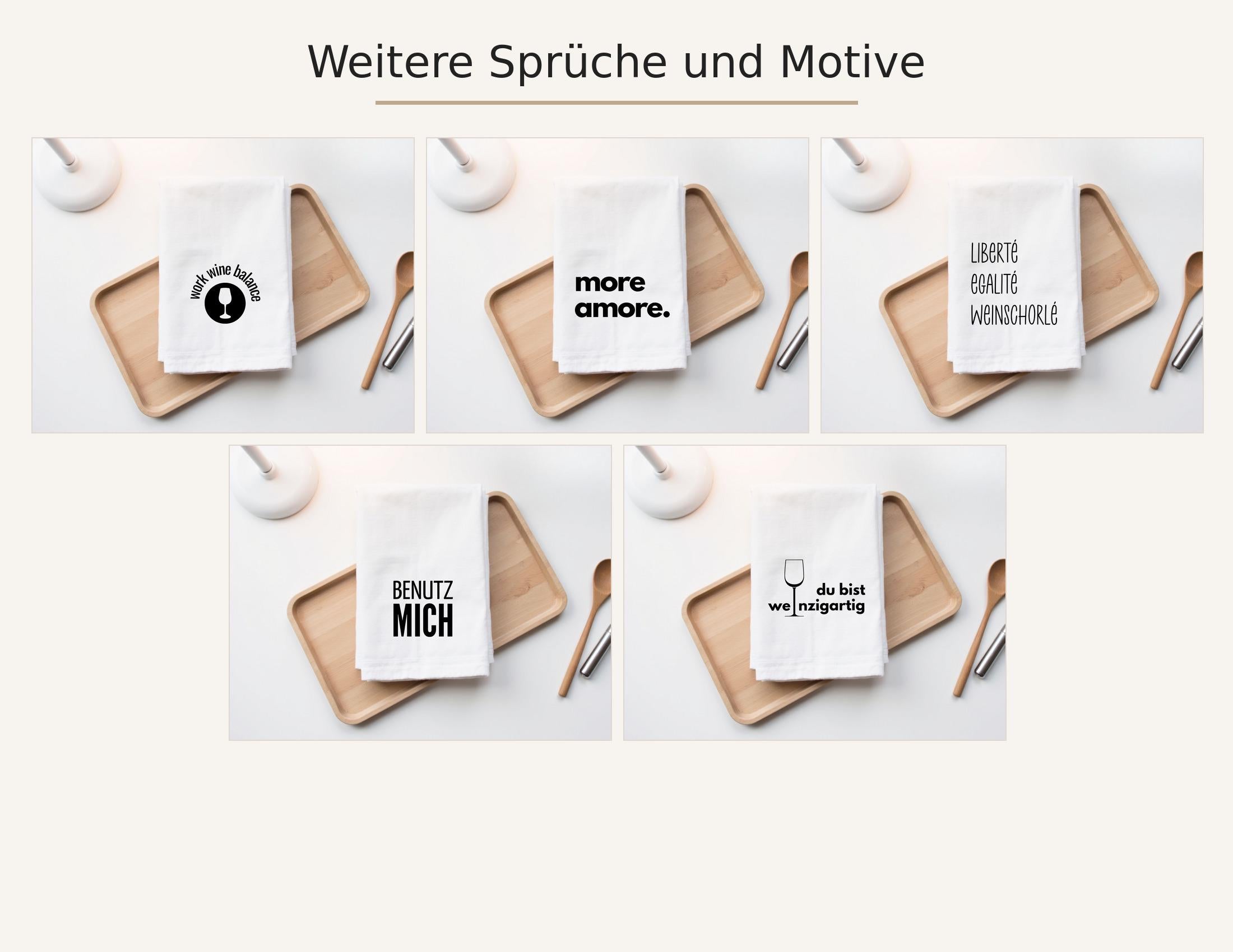 Geschirrtuch | Leben auf der Aperolspur | lustiger Spruch | in weiß oder schwarz