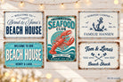 Personalisiertes Blechschild Küche 30 × 20 cm | Butter bei die Fische | maritimes Küchenschild mit Name und Jahreszahl