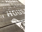 Vintage Holzschild „A Home Without a Dog Is Just a House“ | Shabby Chic Wanddeko für Hundeliebhaber