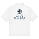 Hampton Elite Club Polo Shirt | Maritimes Unisex Poloshirt mit Kompass Motiv | Küstenlook Geschenk für Segler & Bootsliebhaber