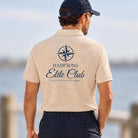 Hampton Elite Club Polo Shirt | Maritimes Unisex Poloshirt mit Kompass Motiv | Küstenlook Geschenk für Segler & Bootsliebhaber