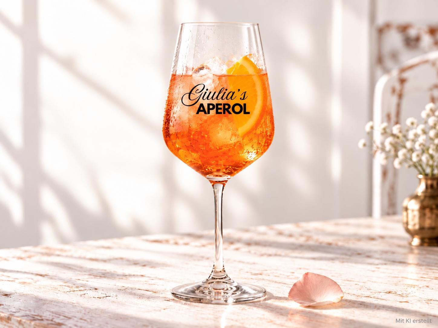 Personalisiertes Weinglas | Spritzglas – bedruckt mit Wunschname und Wunschtext