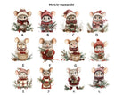 Personalisierbarer Adventskalender aus Holz | mit niedlichen Weihnachts-Mäusen – wiederverwendbar & liebevoll befüllbar