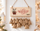 Personalisierbarer Adventskalender aus Holz | mit niedlichen Weihnachts-Mäusen – wiederverwendbar & liebevoll befüllbar