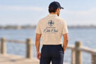 Hampton Elite Club Polo Shirt | Maritimes Unisex Poloshirt mit Kompass Motiv | Küstenlook Geschenk für Segler & Bootsliebhaber