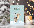 Karte Weihnachten | Reh oder Fuchs | Frohes Fest - Roo's Gift Shop