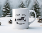 Keramiktasse | Weihnachtsmotiv | Farm Fresh Trees - Roo's Gift Shop