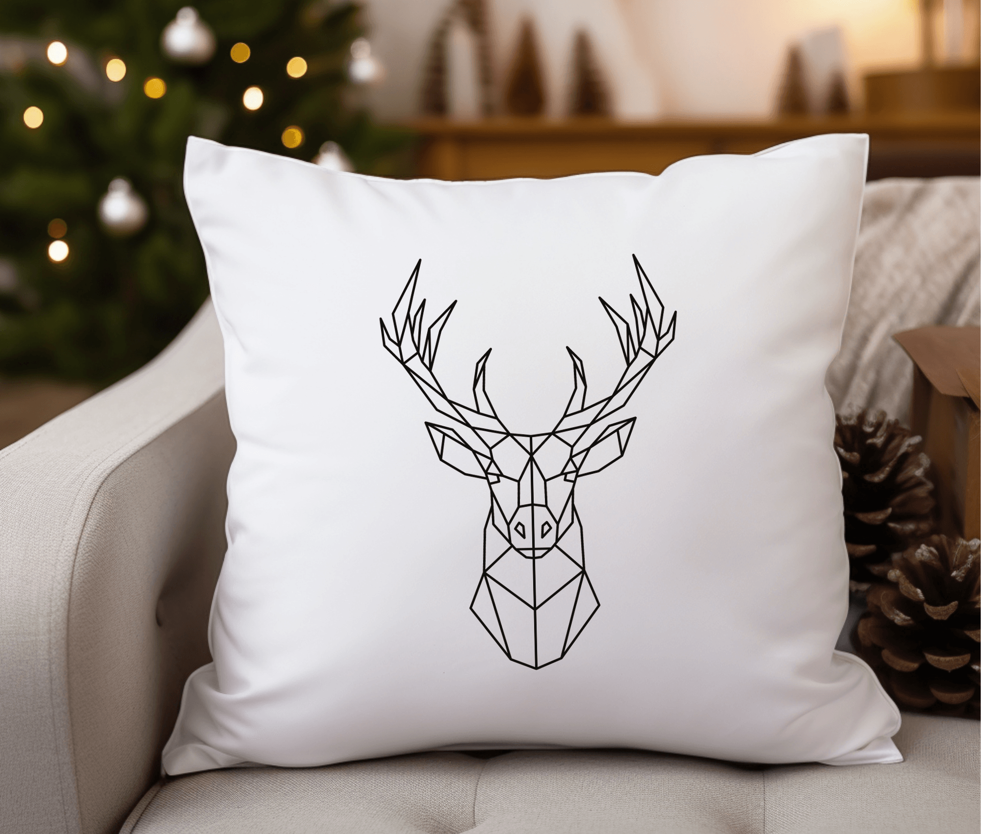 Kissen | Weihnachten | Hirsch - Roo's Gift Shop