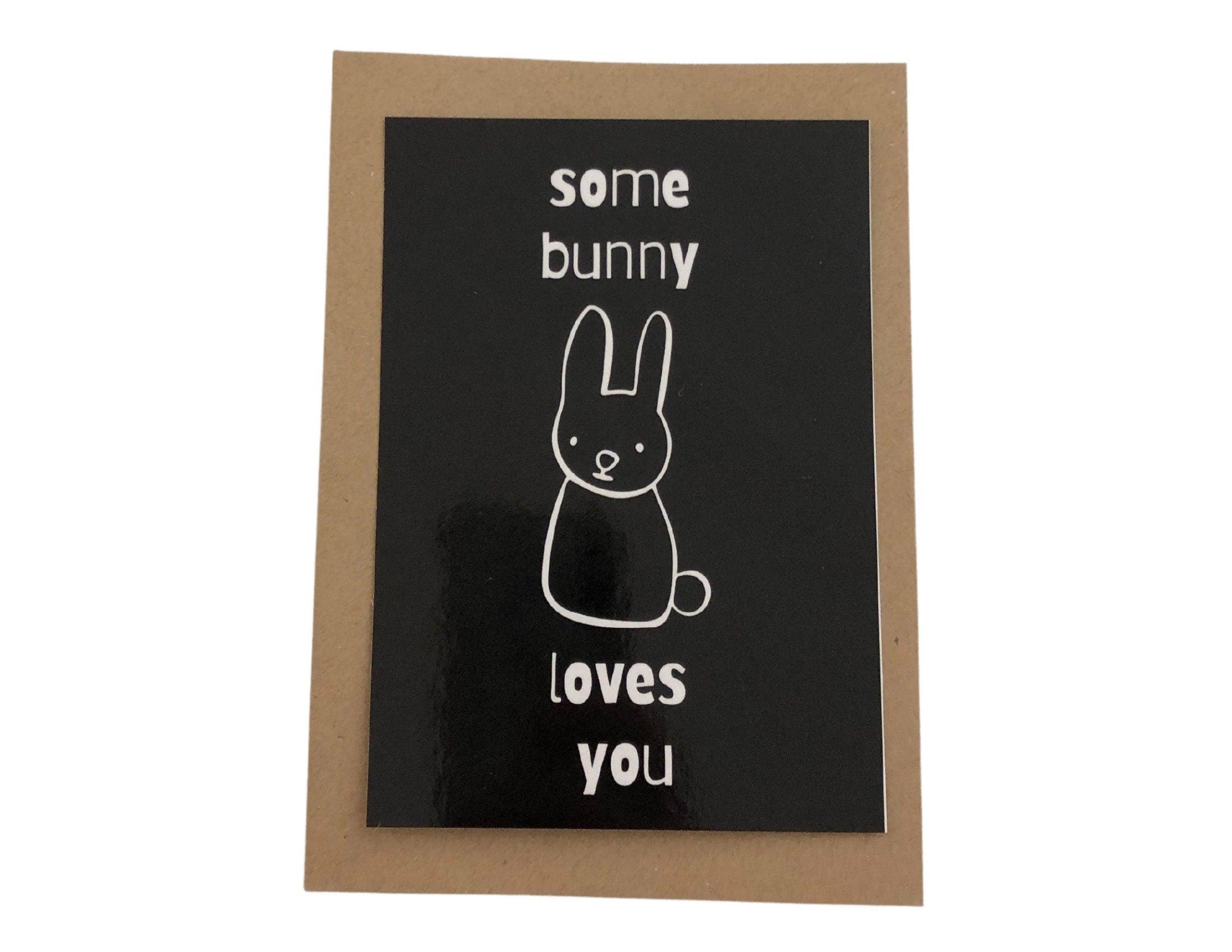 Oster Karten | Ostergruß | Grußkarte Hase | A6 | Umschlag Kraftpapier | einzeln oder im Set - Roo's Gift Shop