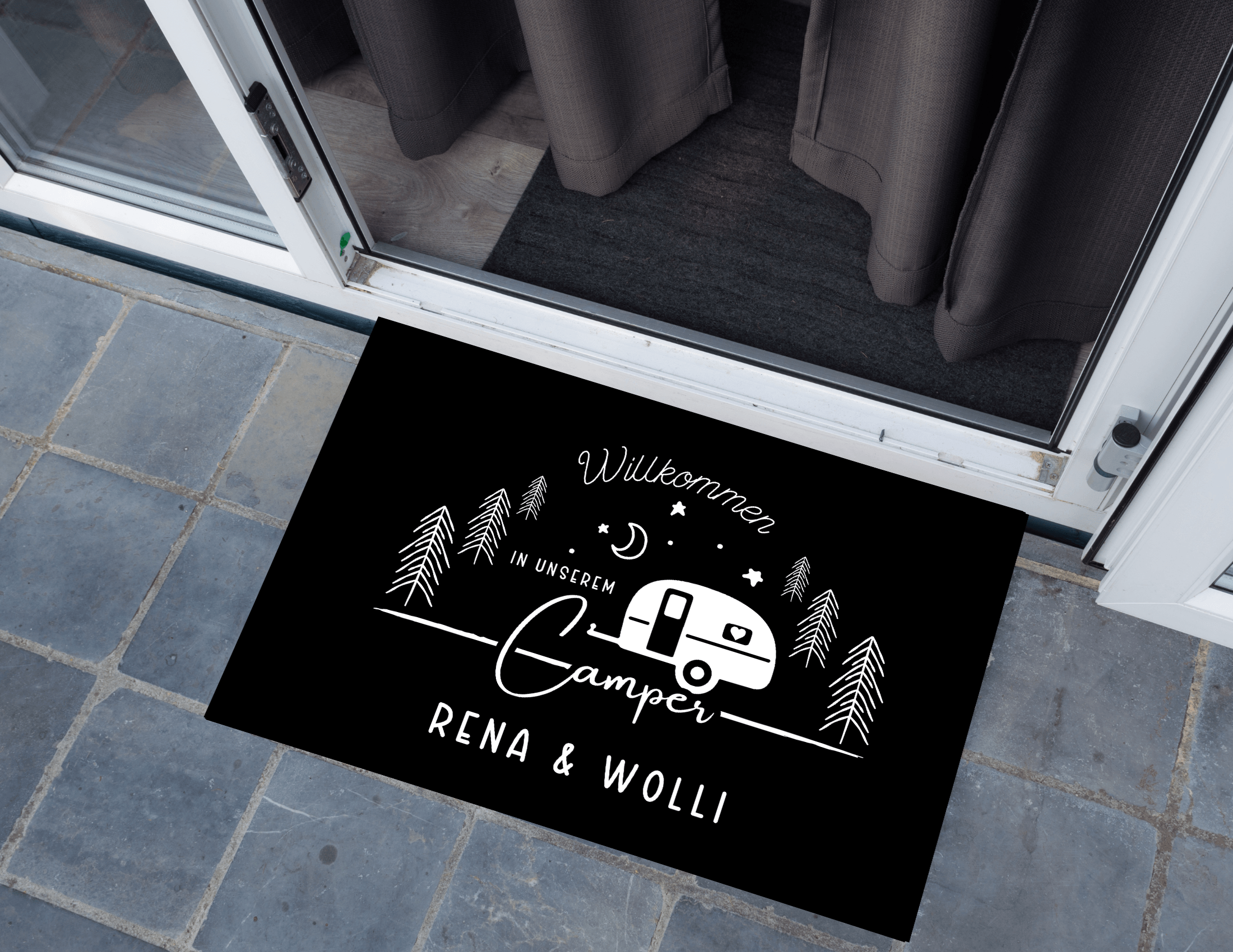 Fußmatte Camper | Personalisiert | Wohnmobil Camping - Roo's Gift Shop