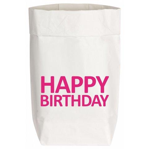 Papier Tüte | Happy Birthday | Wir schenken uns nichts - Roo's Gift Shop