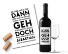 Personalisiertes Weinflaschen Etikett | Geschenk Verabschiedung Kollege/in - Roo's Gift Shop