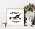 Poster Weihnachten | Farm House Stil | schwarz weiß - Roo's Gift Shop