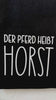 Jutebeutel | lustiger Spruch | witzige Stofftasche | Der Pferd heißt Horst