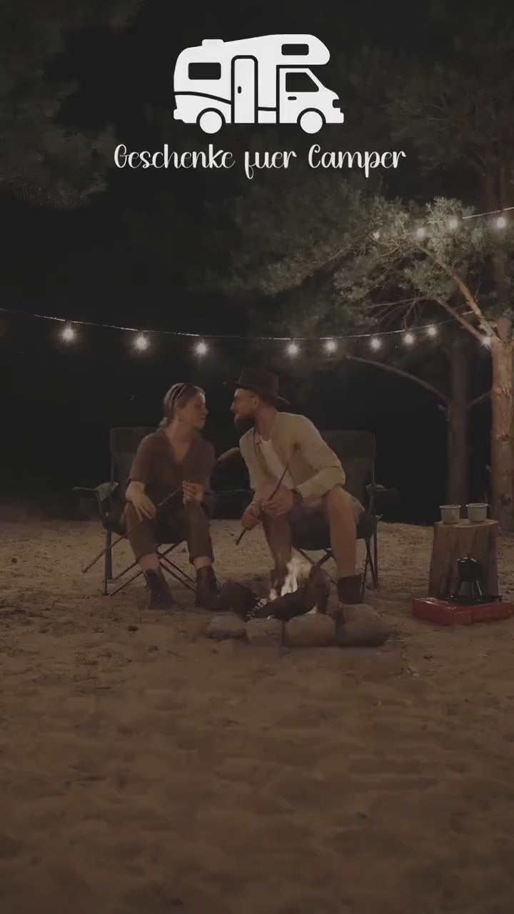 Personalisierter Bierkrug für Camper mit Name & Jahr – Camping Geschenk für Papa, Opa, Wohnmobil Besitzer, Stellplatz Legende Bierglas 0,5 L