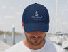 Personalisierte Dad Cap mit Bootsname, Anker & Heimathafen | maritime Cap für Skipper, Segler Geschenk, Boot Kappe personalisiert | Unisex