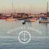 Personalisiertes Bootshandtuch mit Bootsname  | Yacht Handtuch | Geschenk  Bootsbesitzer | Maritime Badehandtücher 3 Größen | 3 Designs