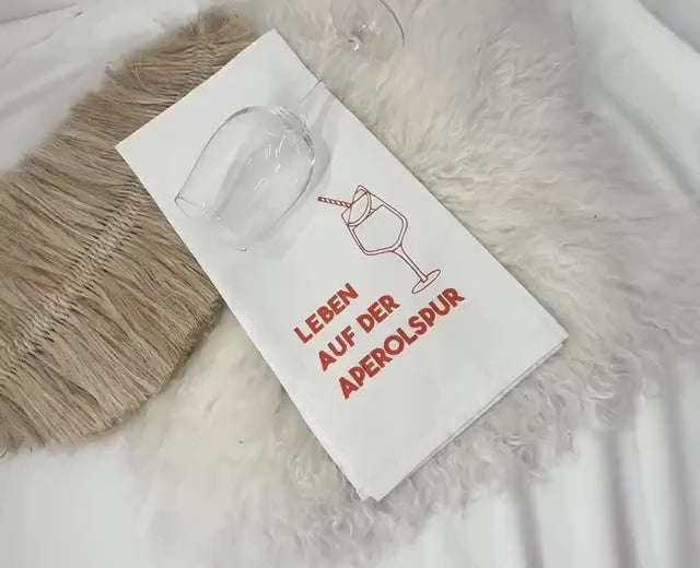 Lustiges Geschirrtuch mit Spruch – witziges Küchentuch als Geschenk für Mama, Freundin oder Hobbykoch
