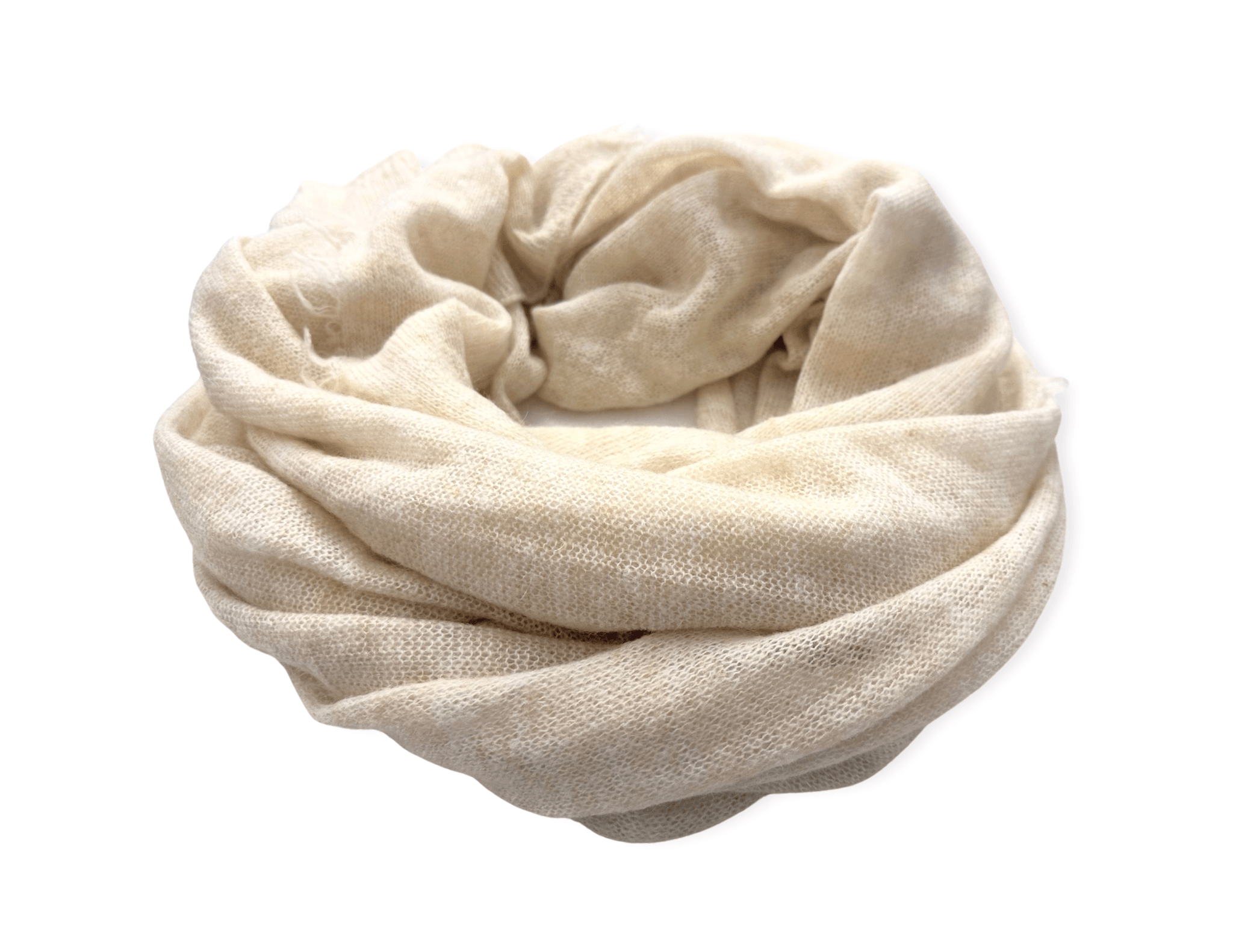 Schal gestrickt | Mohair & Cashmere | beige | 230 x 100 cm - Roo's Gift Shop