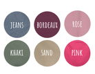 Schürze | personalisiert mit Deinem Namen | sand, rosa, pink, khaki, bordeaux, Jeans - Roo's Gift Shop