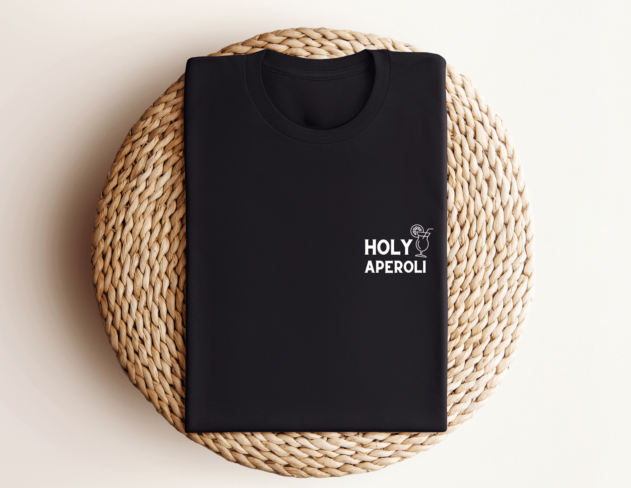 T-Shirt | Holy Aperoli | weiß, schwarz - Roo's Gift Shop