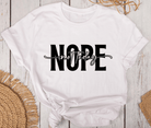 T-Shirt | Nope not today | schwarz weiß - Roo's Gift Shop