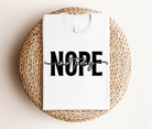 T-Shirt | Nope not today | schwarz weiß - Roo's Gift Shop