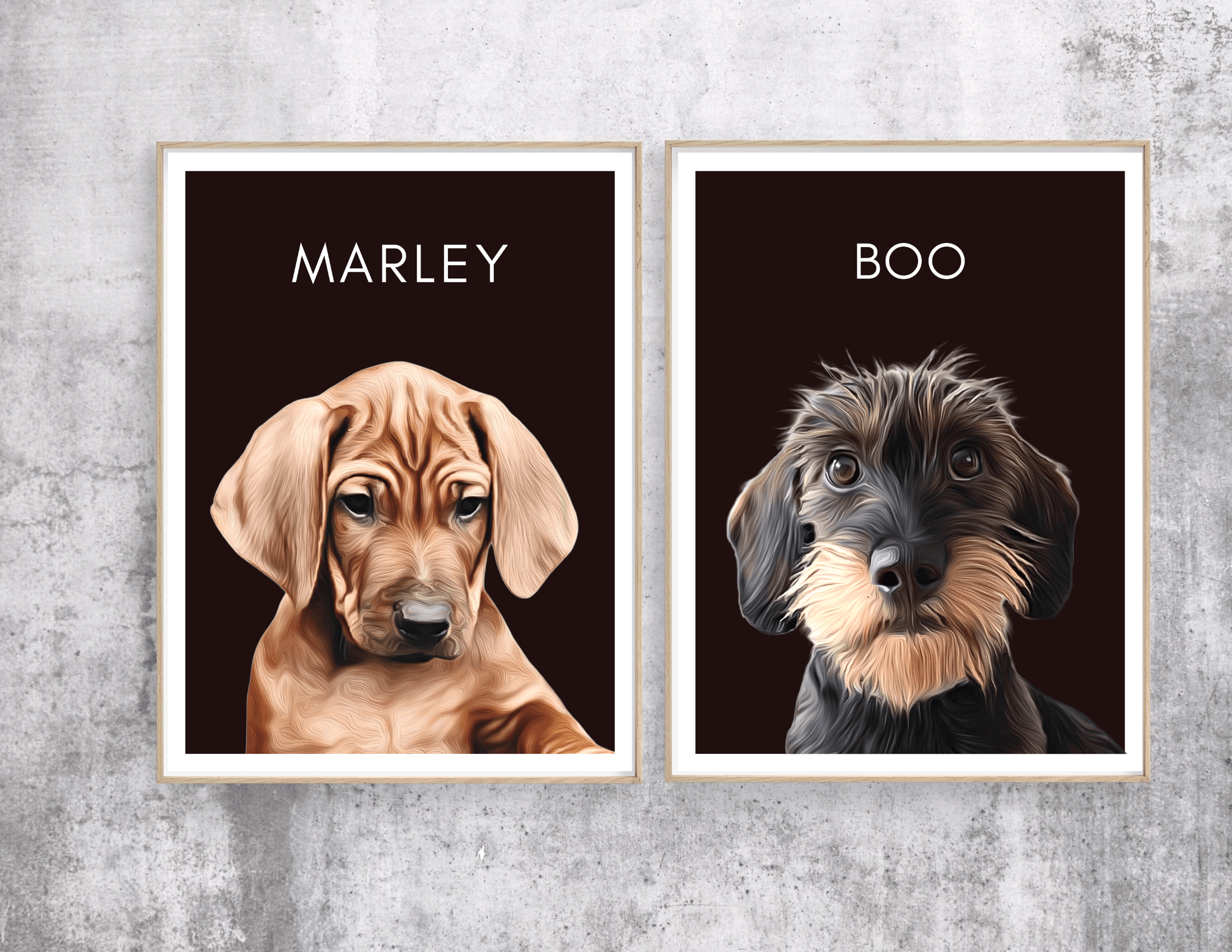 Poster | Portrait von Deinem Hund | nach Fotovorlage - Roo's Gift Shop