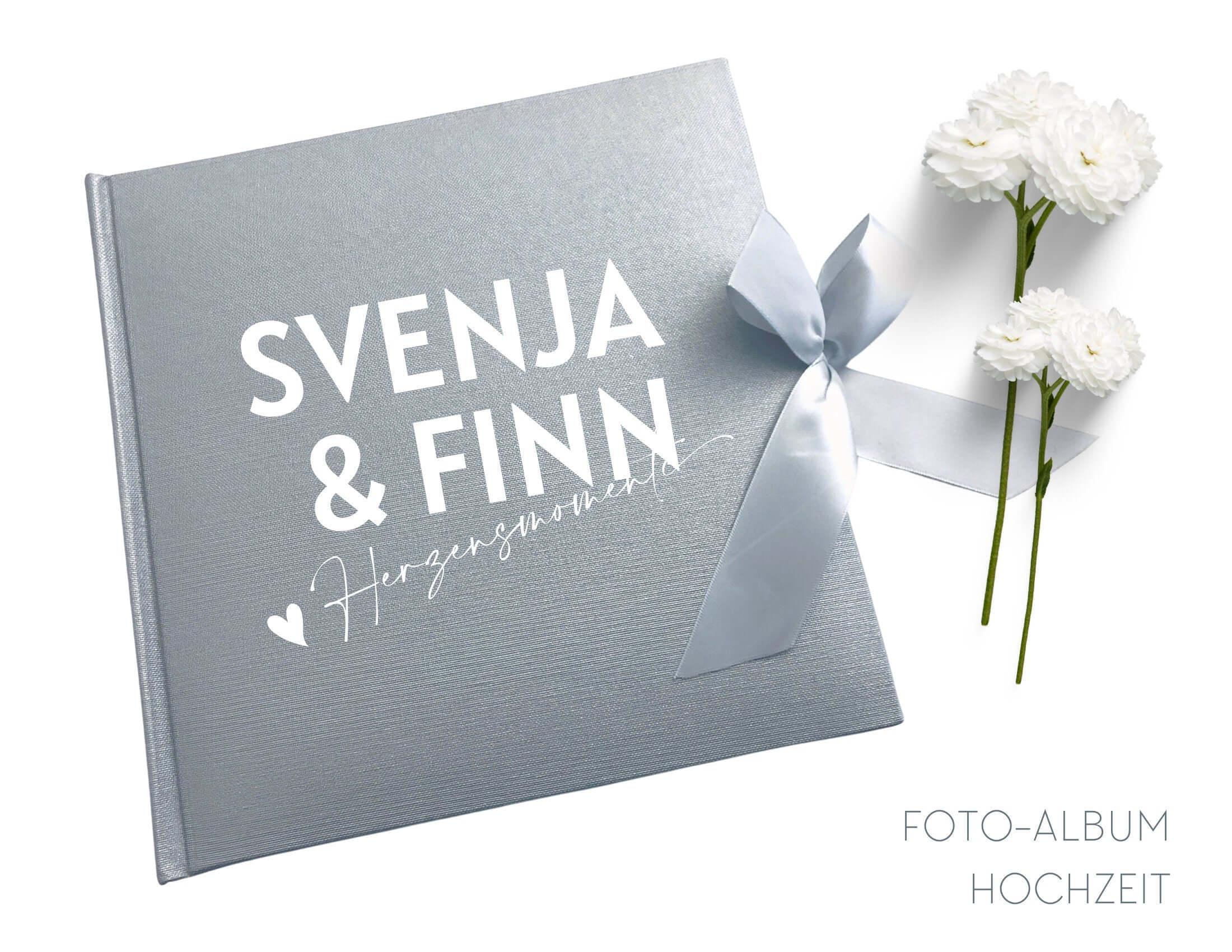 Album | personalisierbar | Fotoalbum silber - Roo's Gift Shop