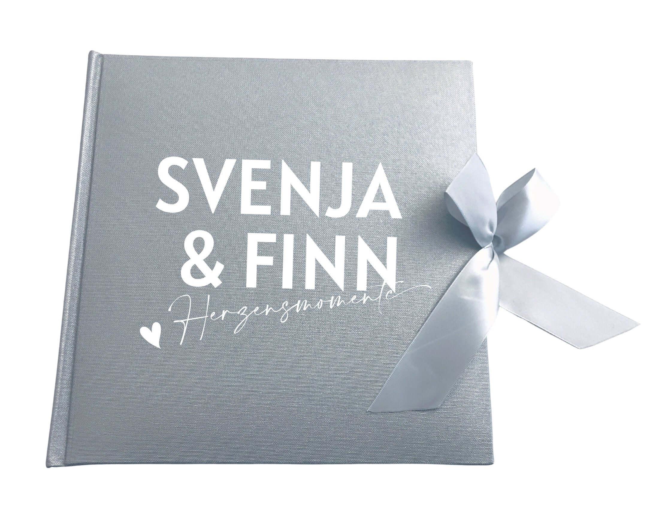 Album | personalisierbar | Fotoalbum silber - Roo's Gift Shop