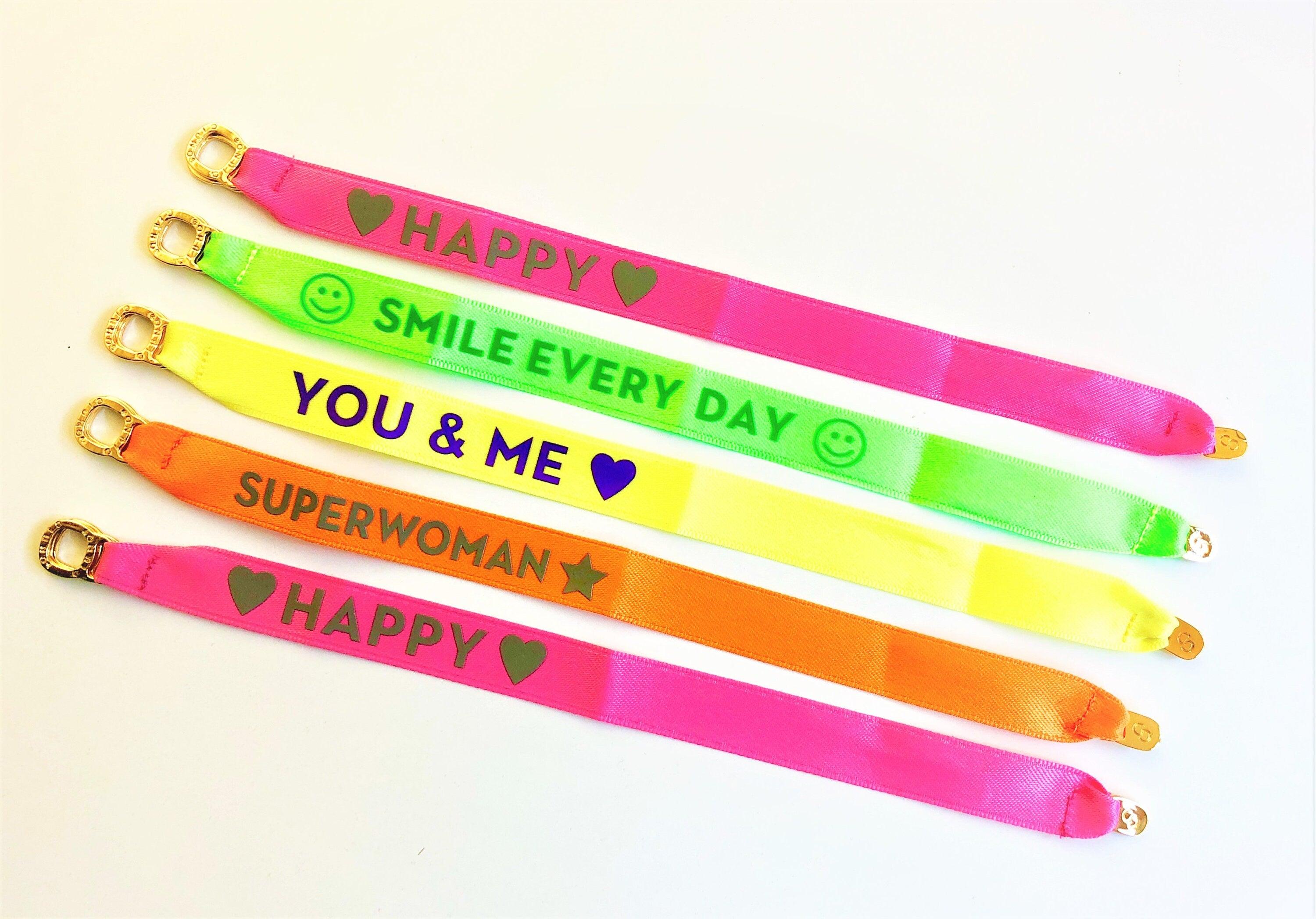 Armband | bunte Neonfarben | Freundschaftsarmband - Roo's Gift Shop