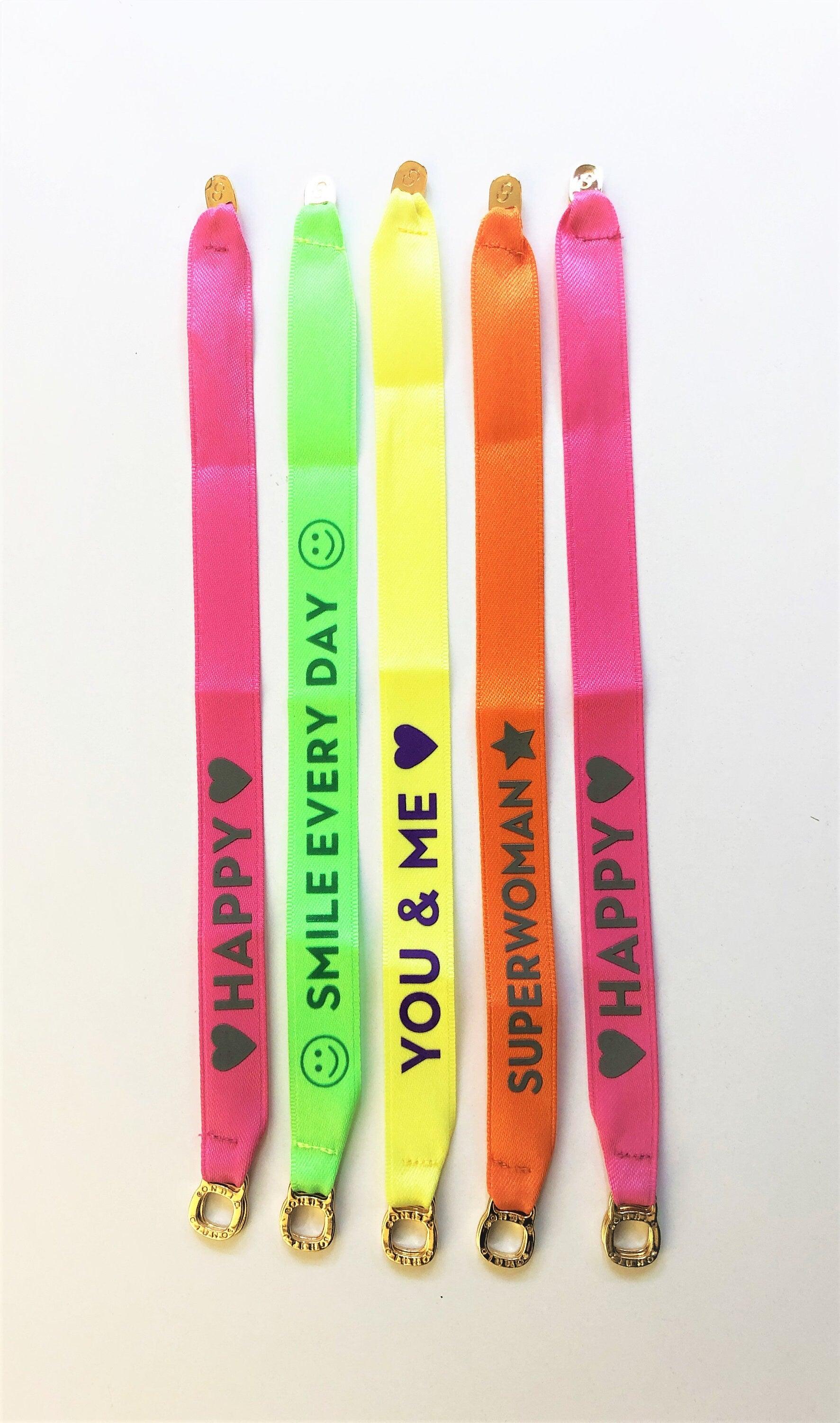 Armband | bunte Neonfarben | Freundschaftsarmband - Roo's Gift Shop