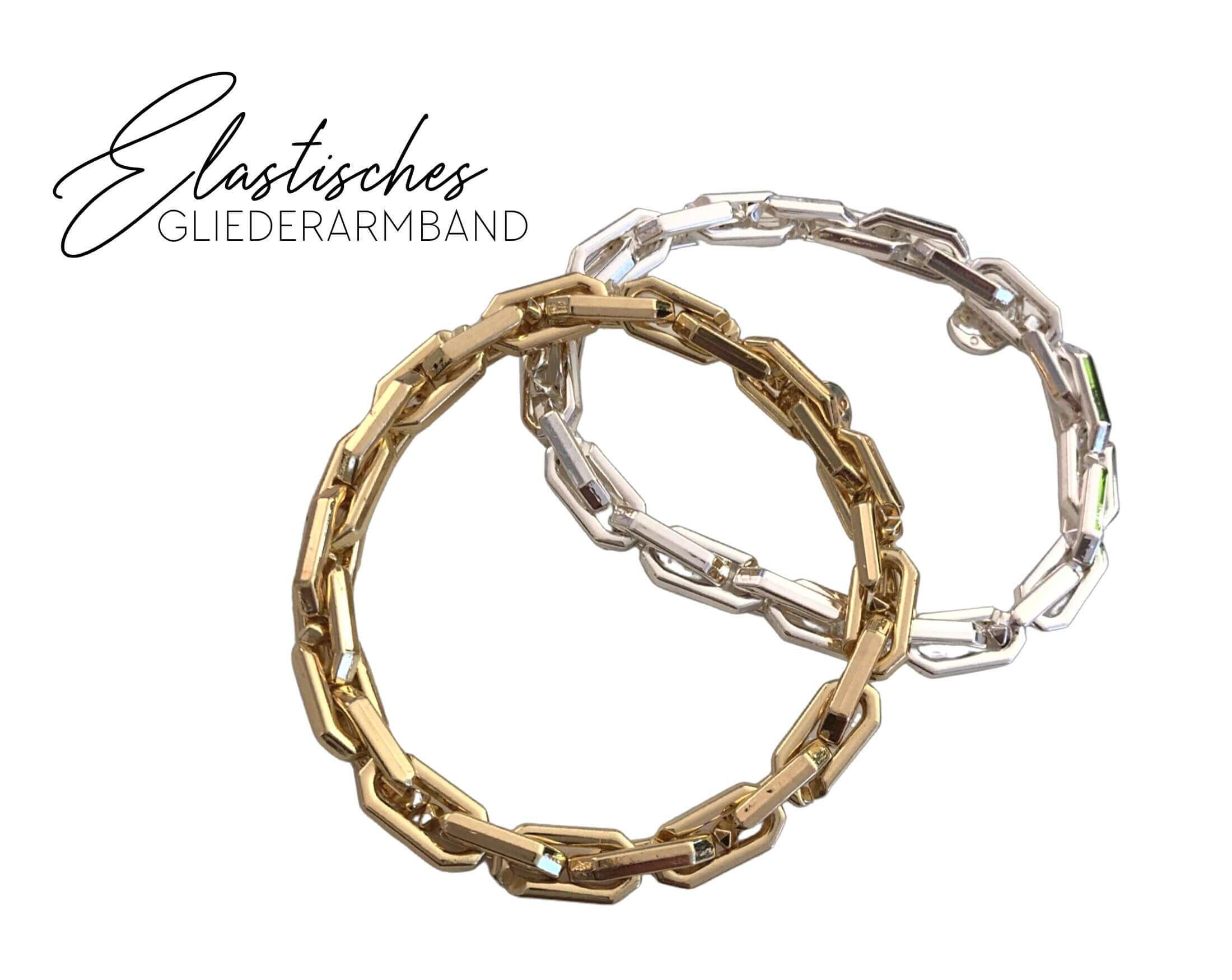 Armband | Gliederarmband | elastisch | silber oder gold - Roo's Gift Shop