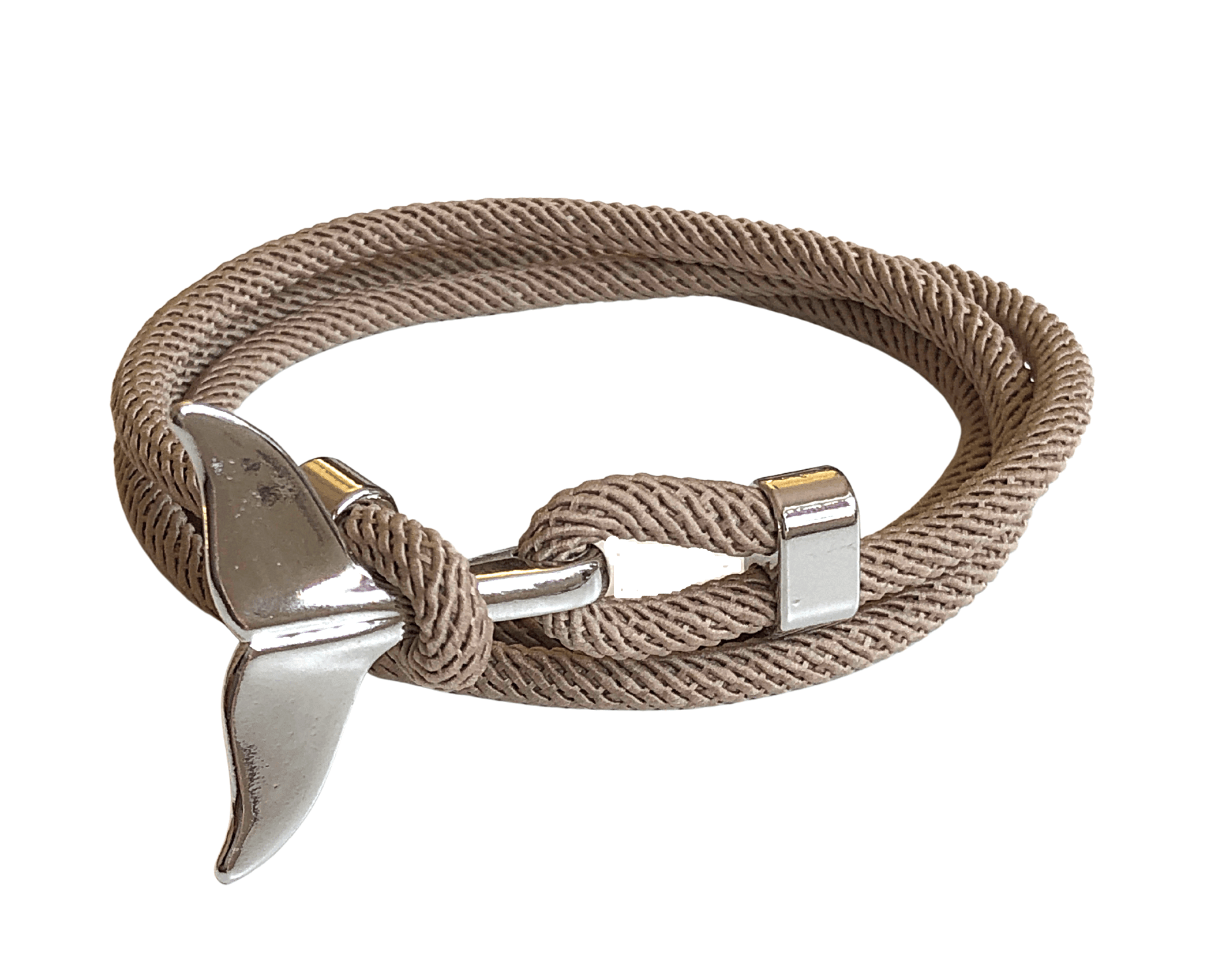Armband | Wickelarmband für Männer | Walflosse | beige - Roo's Gift Shop
